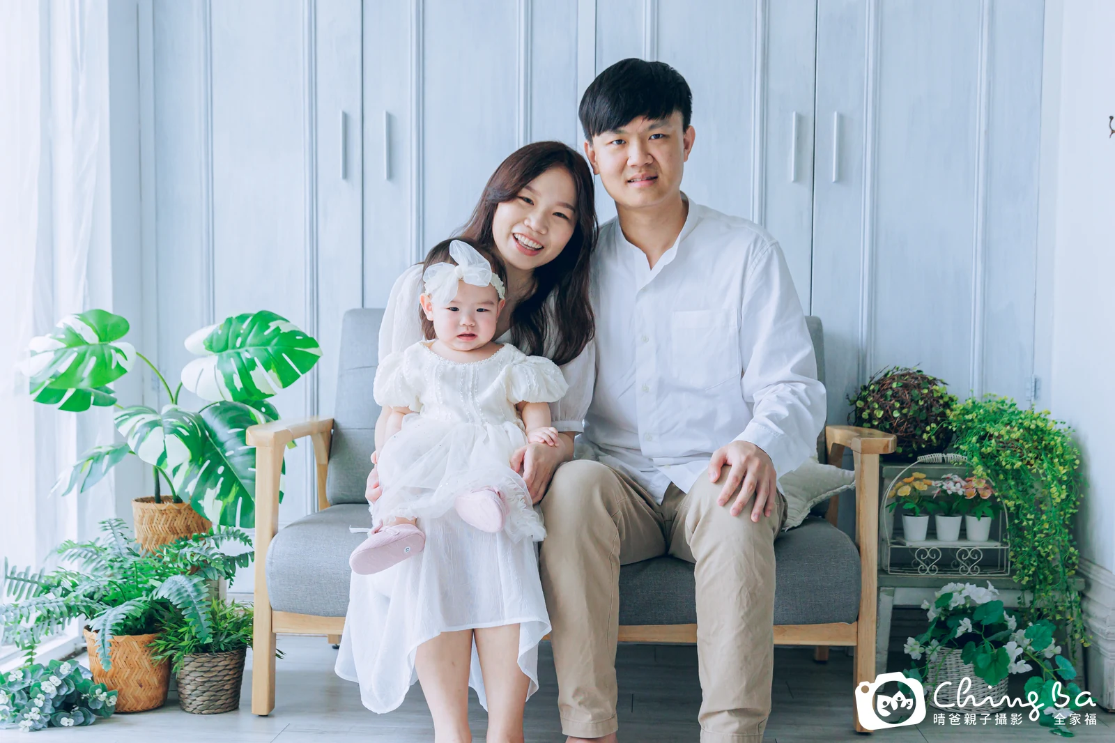甯甯 1 歲 7 個月寶貝 台中小家庭抓周紀念照｜晴爸親子攝影