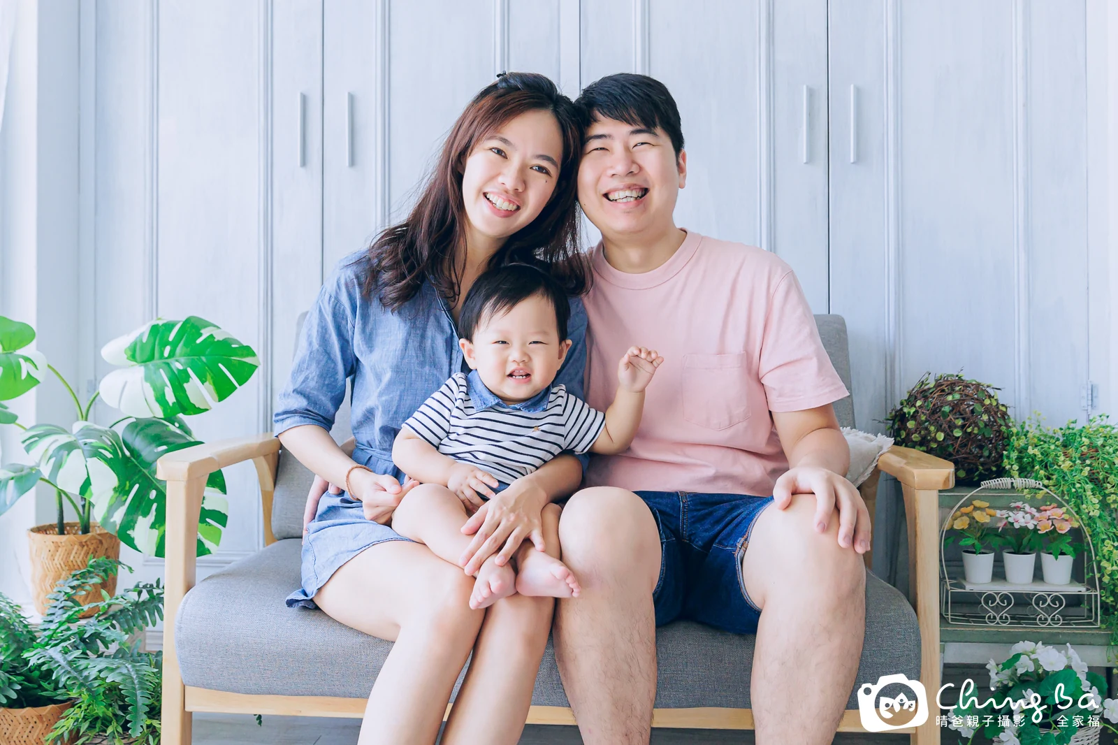 綸綸的台中小家庭抓周拍攝現場