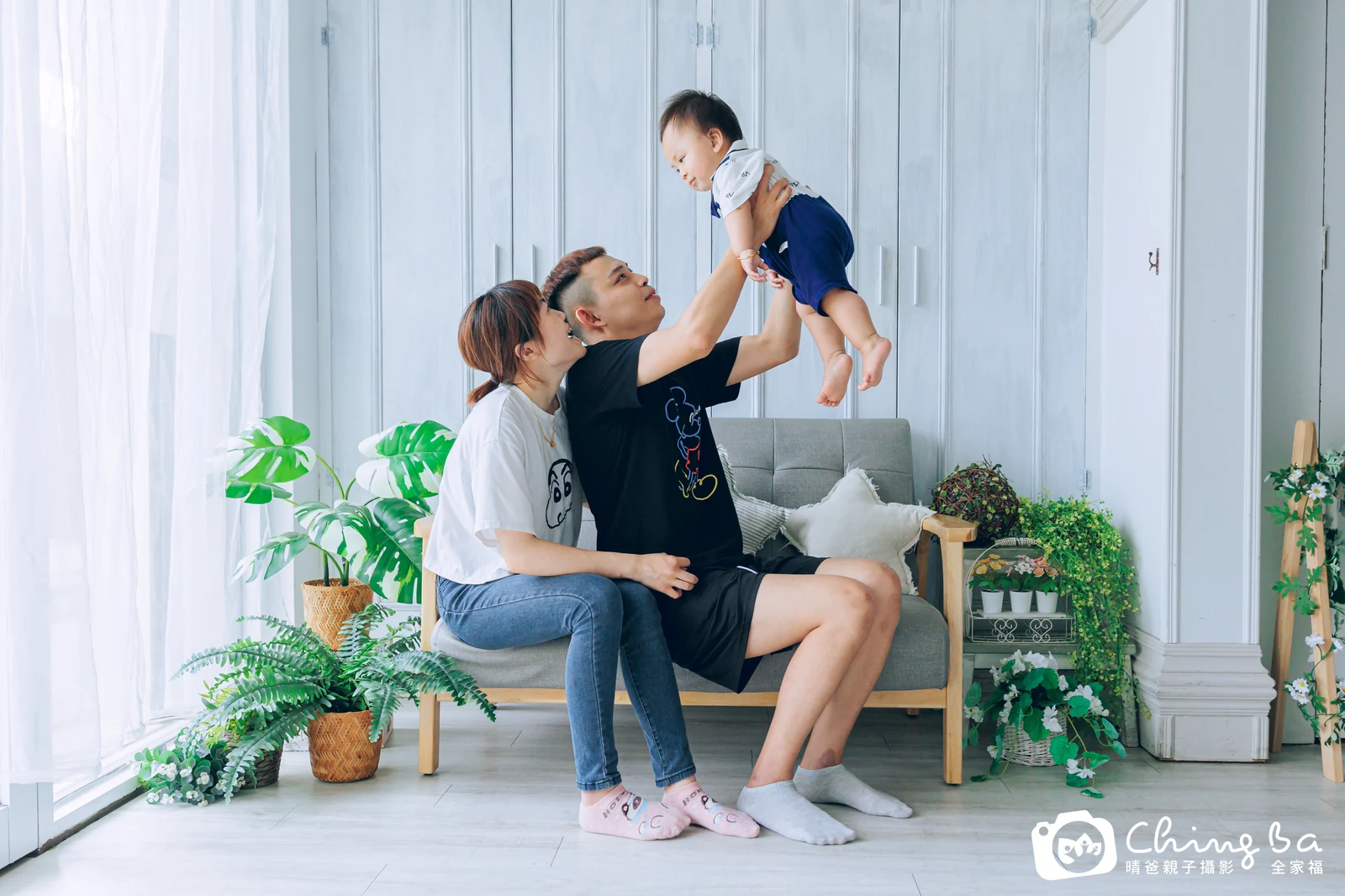 丞丞 1 歲寶貝 台中小家庭抓周紀念照｜晴爸親子攝影