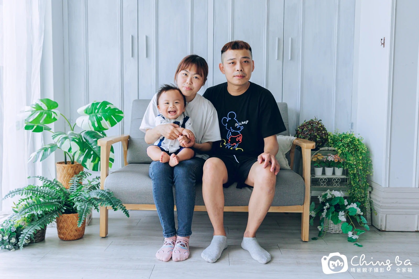 丞丞的台中小家庭抓周拍攝現場