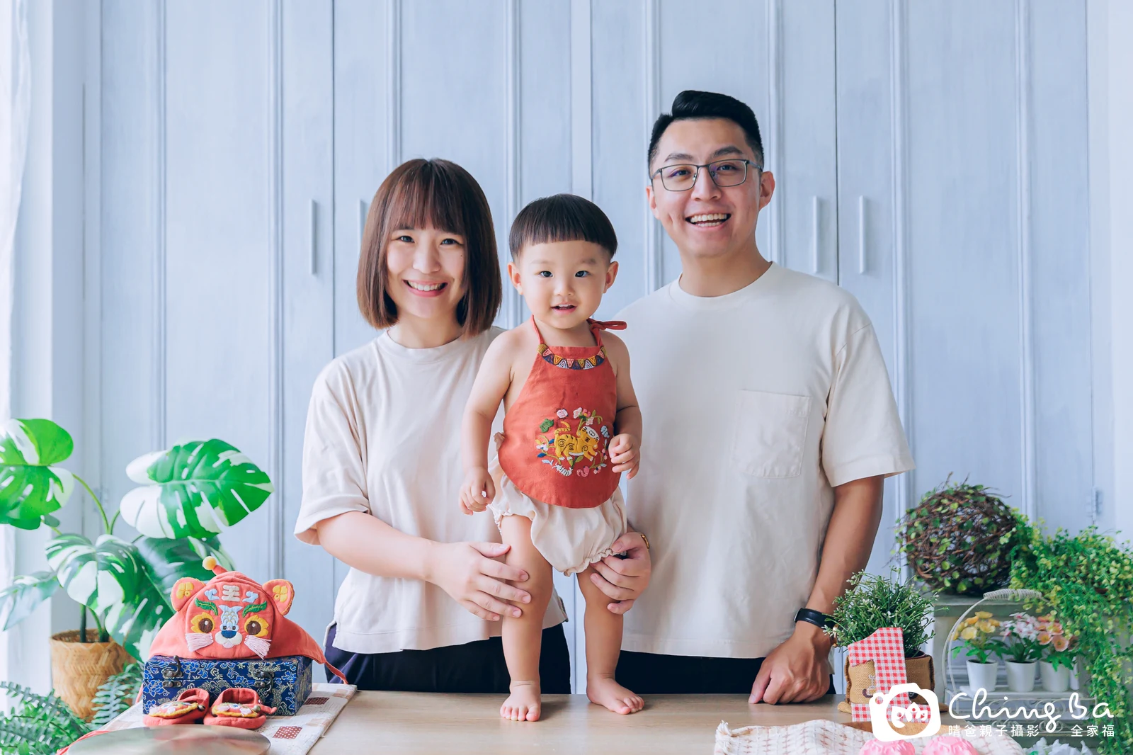 阿睿睿周歲抓周儀式的紀錄（2024 年夏季・假日場）