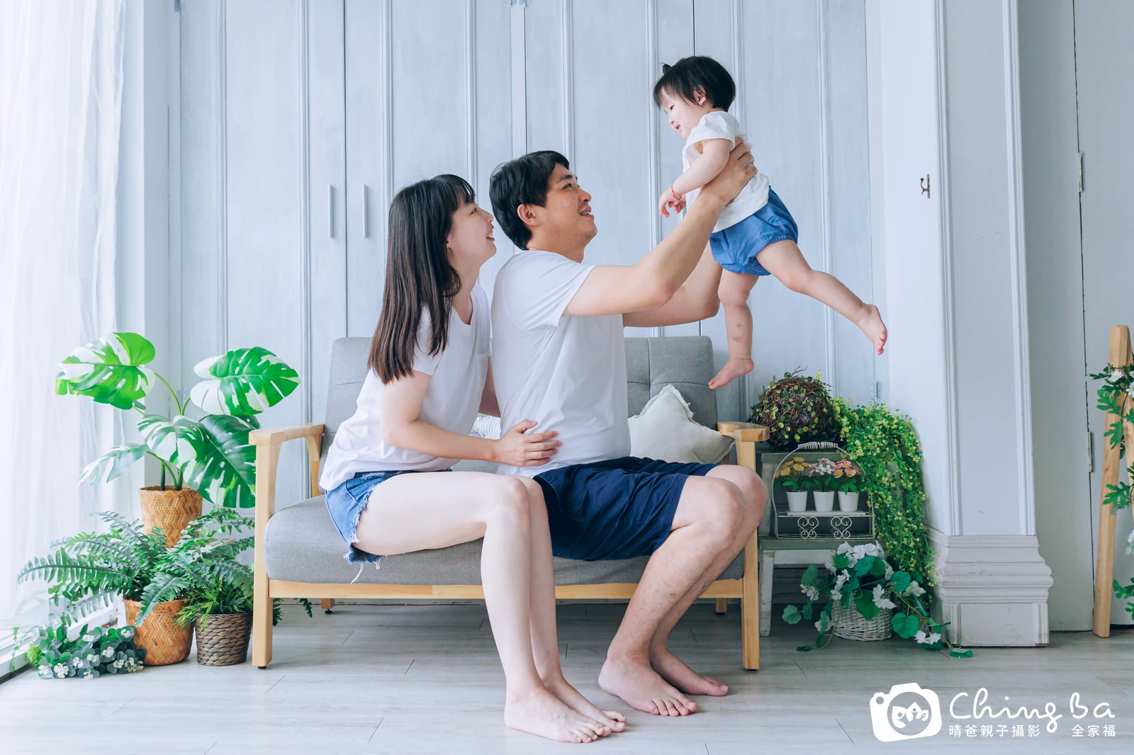 念念 1 歲寶貝 台中小家庭抓周紀念照｜晴爸親子攝影
