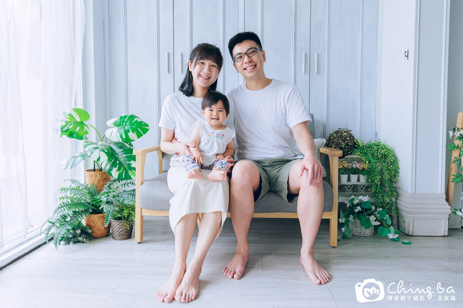 萱萱的台中小家庭抓周拍攝現場