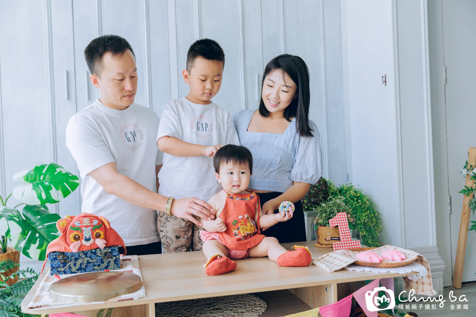 小米酒的抓周時光——晴爸親子攝影