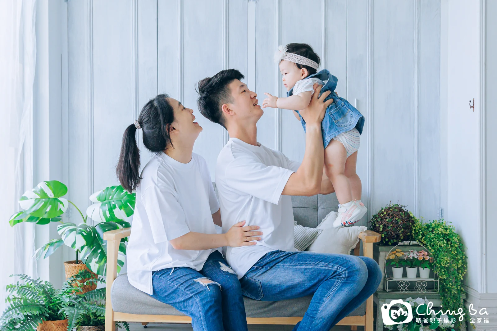 咪嚕 1 歲寶貝 台中小家庭抓周紀念照｜晴爸親子攝影