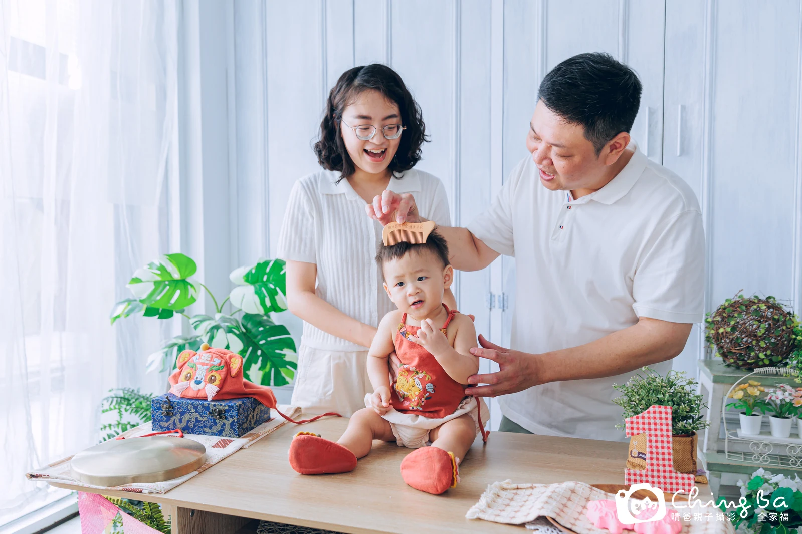 阿頡的抓周時光——晴爸親子攝影