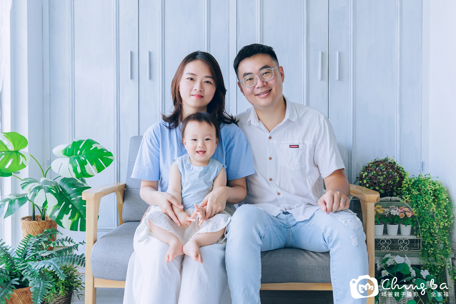 酪梨的台中小家庭抓周拍攝現場