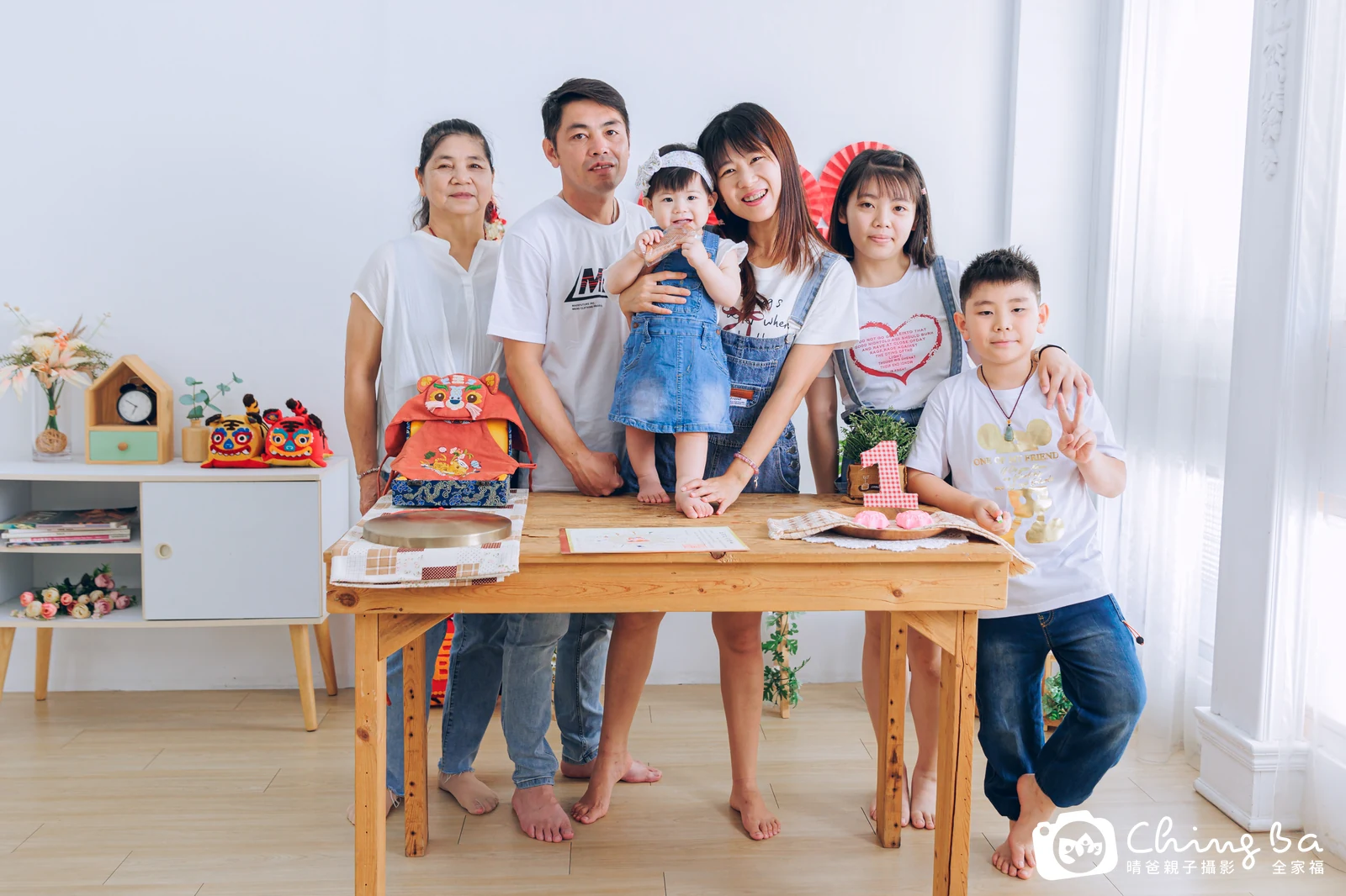 羽在台中拍小家庭抓周的珍貴一刻