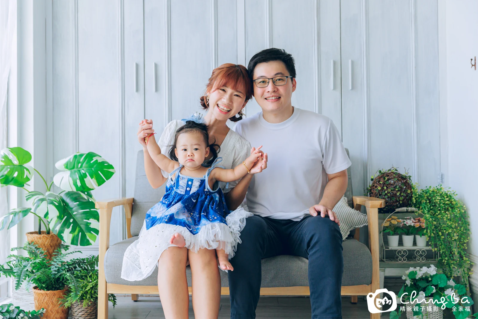 蛋仔的台中小家庭抓周拍攝現場