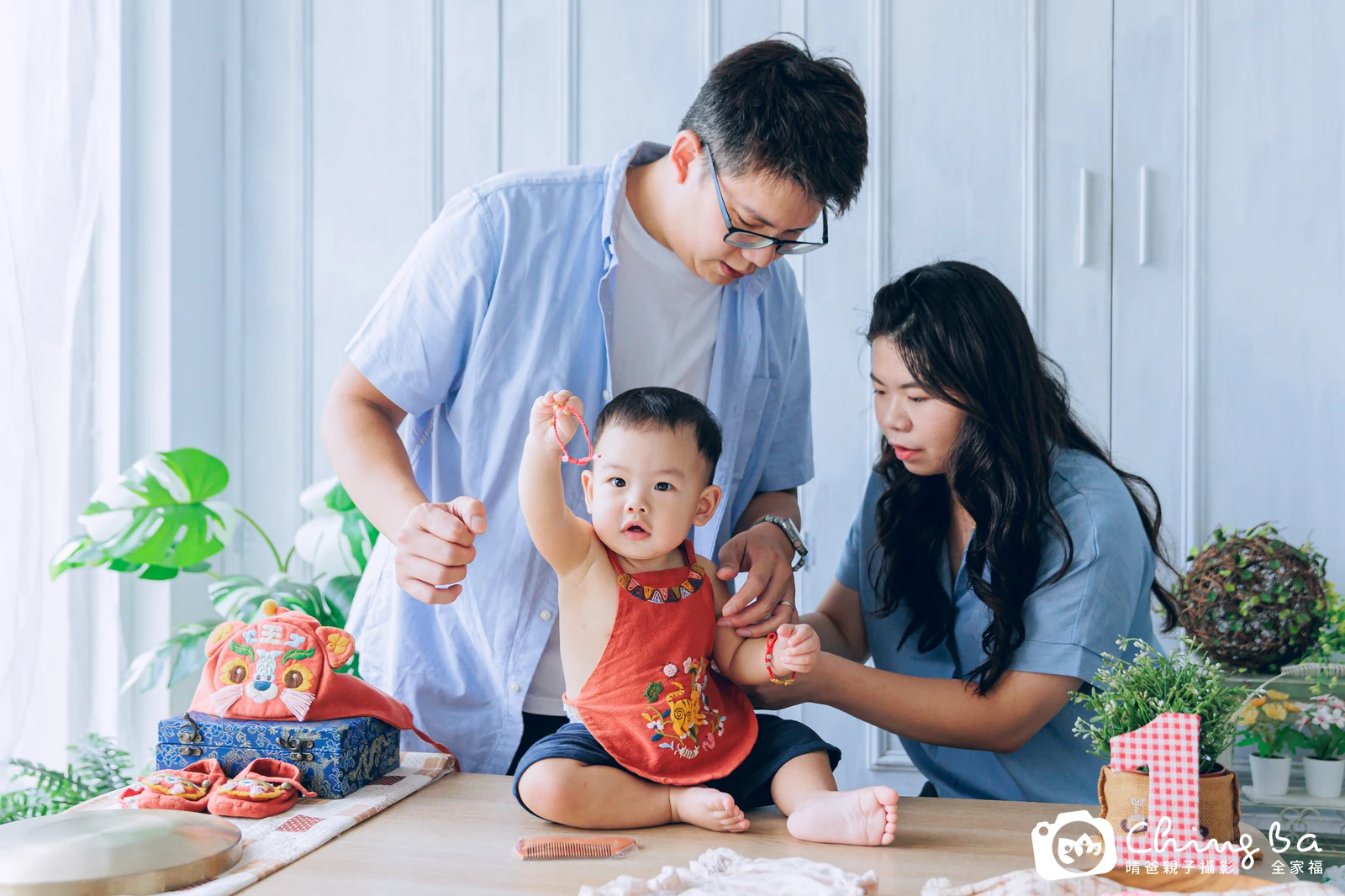 小饅頭的抓周時光——晴爸親子攝影