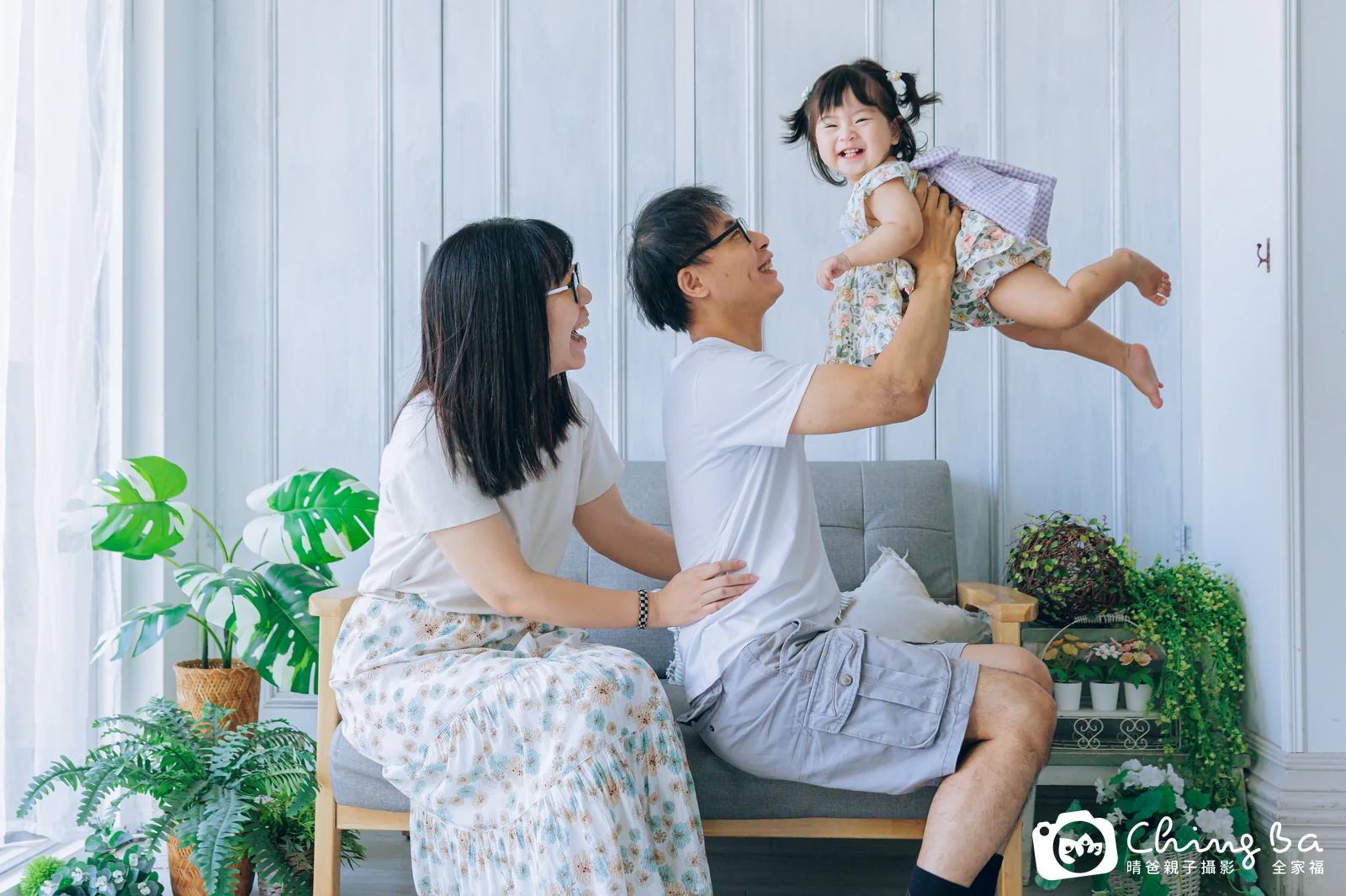 小蘇打 1 歲寶貝 台中小家庭抓周紀念照｜晴爸親子攝影