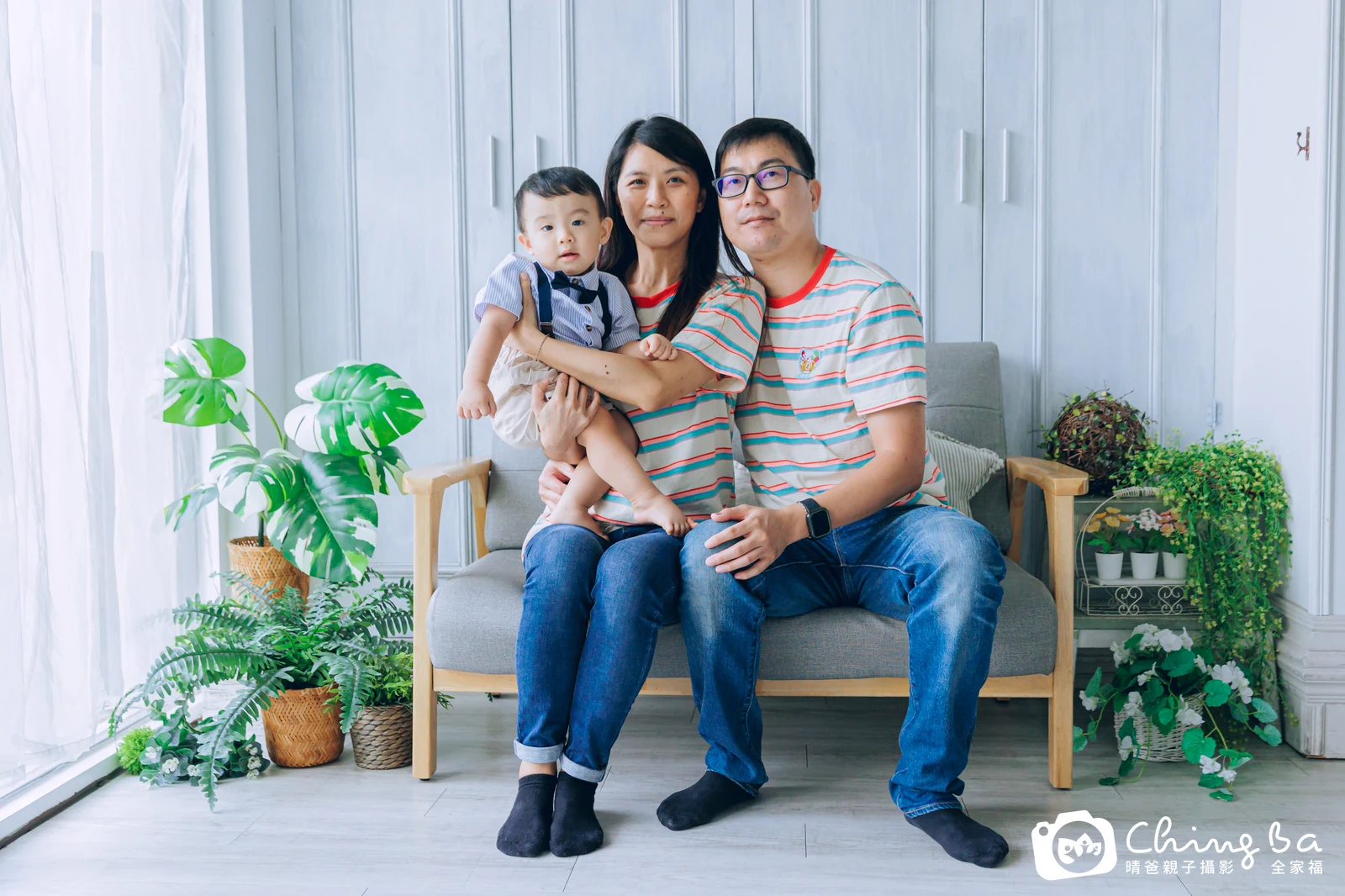 小呂的台中小家庭抓周拍攝現場