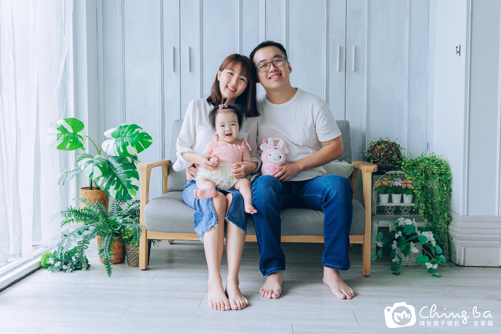 玥玥 1 歲寶貝 台中小家庭抓周紀念照｜晴爸親子攝影