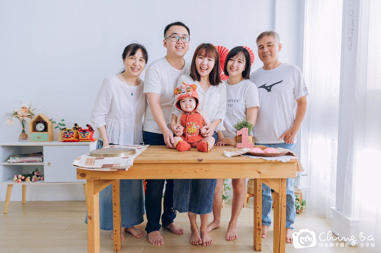 玥玥在台中拍小家庭抓周的珍貴一刻