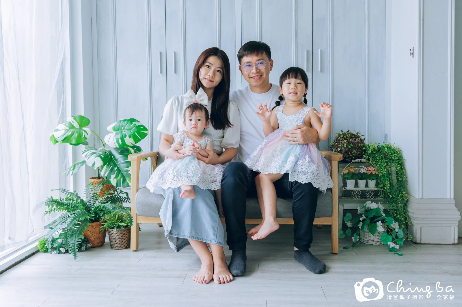 小優格的台中小家庭抓周拍攝現場