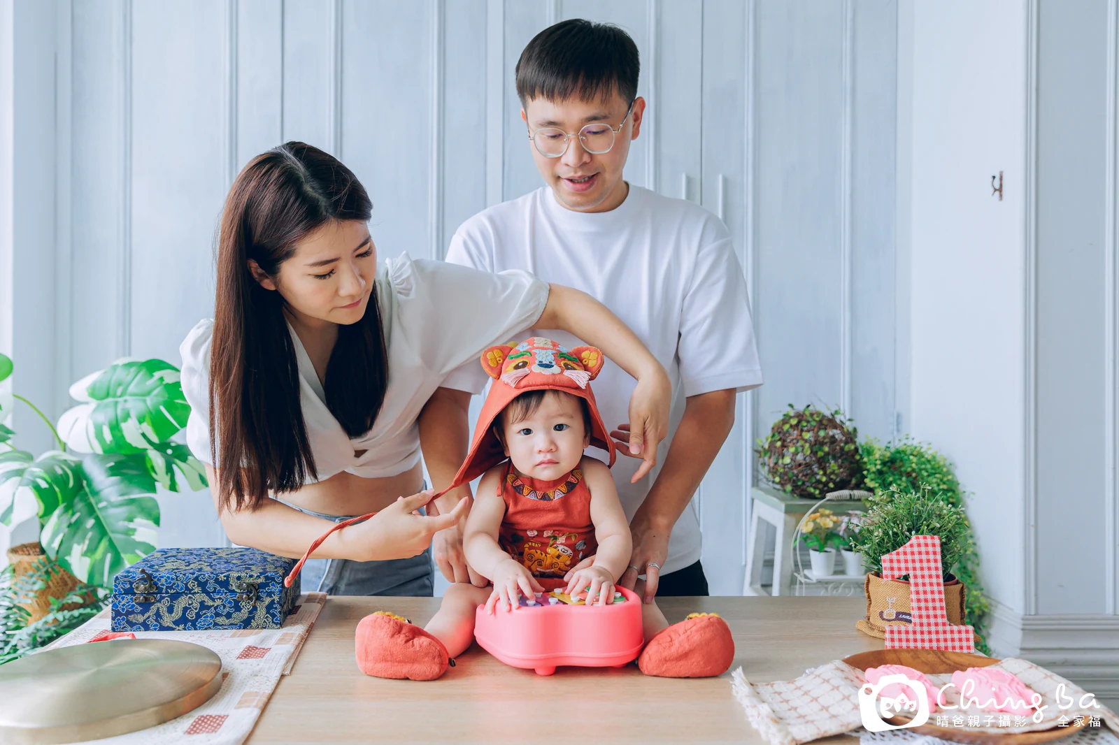 小優格的抓周時光——晴爸親子攝影