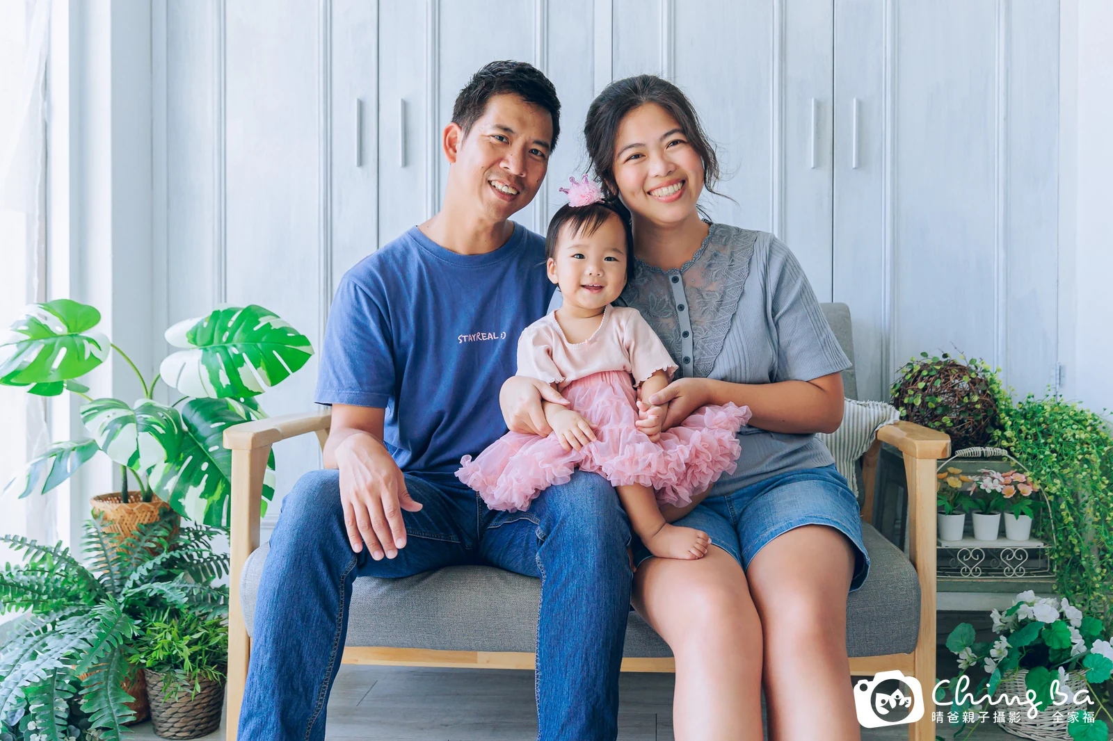 晴晴 1 歲寶貝 台中小家庭抓周紀念照｜晴爸親子攝影