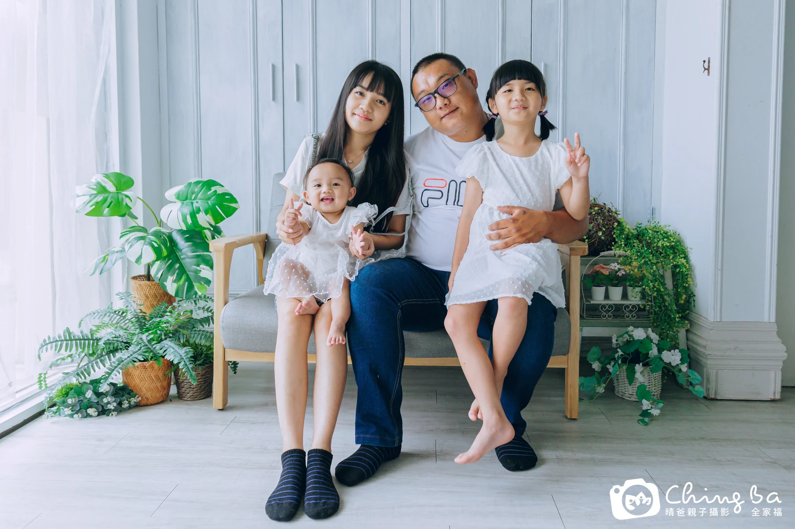 瑈瑈的台中小家庭抓周拍攝現場