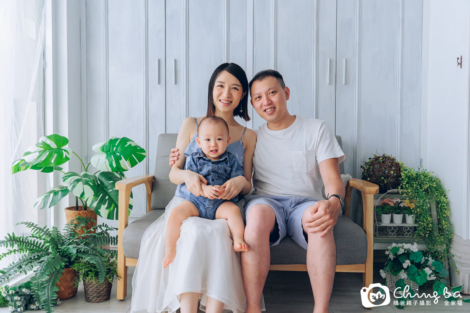 小Q的台中小家庭抓周拍攝現場