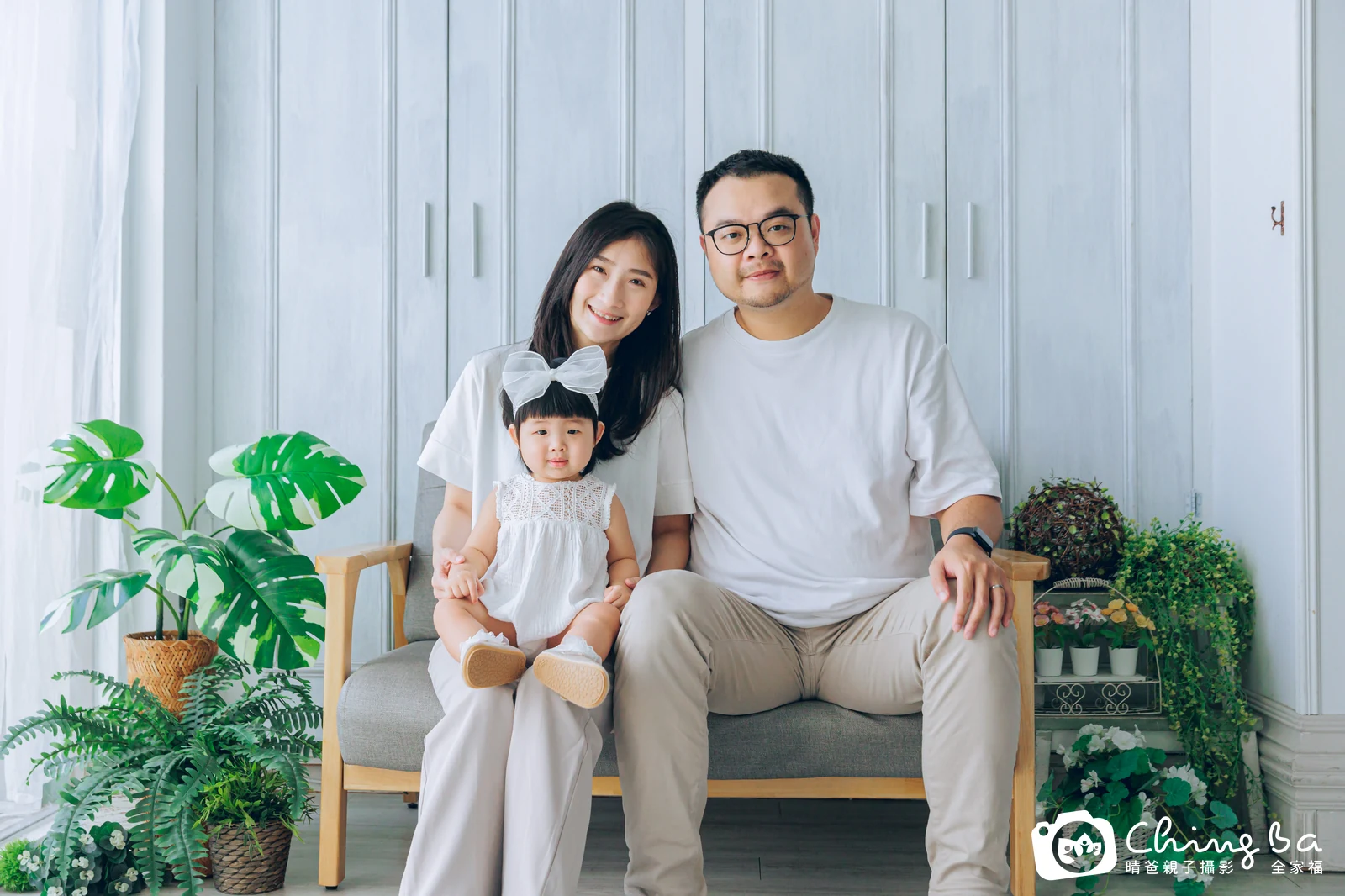 小栗子 1 歲寶貝 台中小家庭抓周紀念照｜晴爸親子攝影