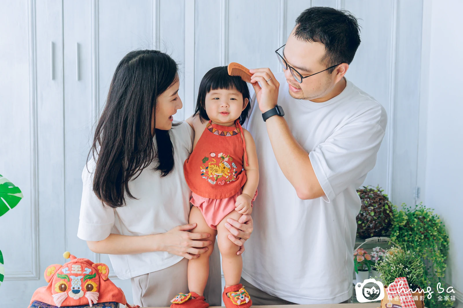 小栗子的抓周時光——晴爸親子攝影