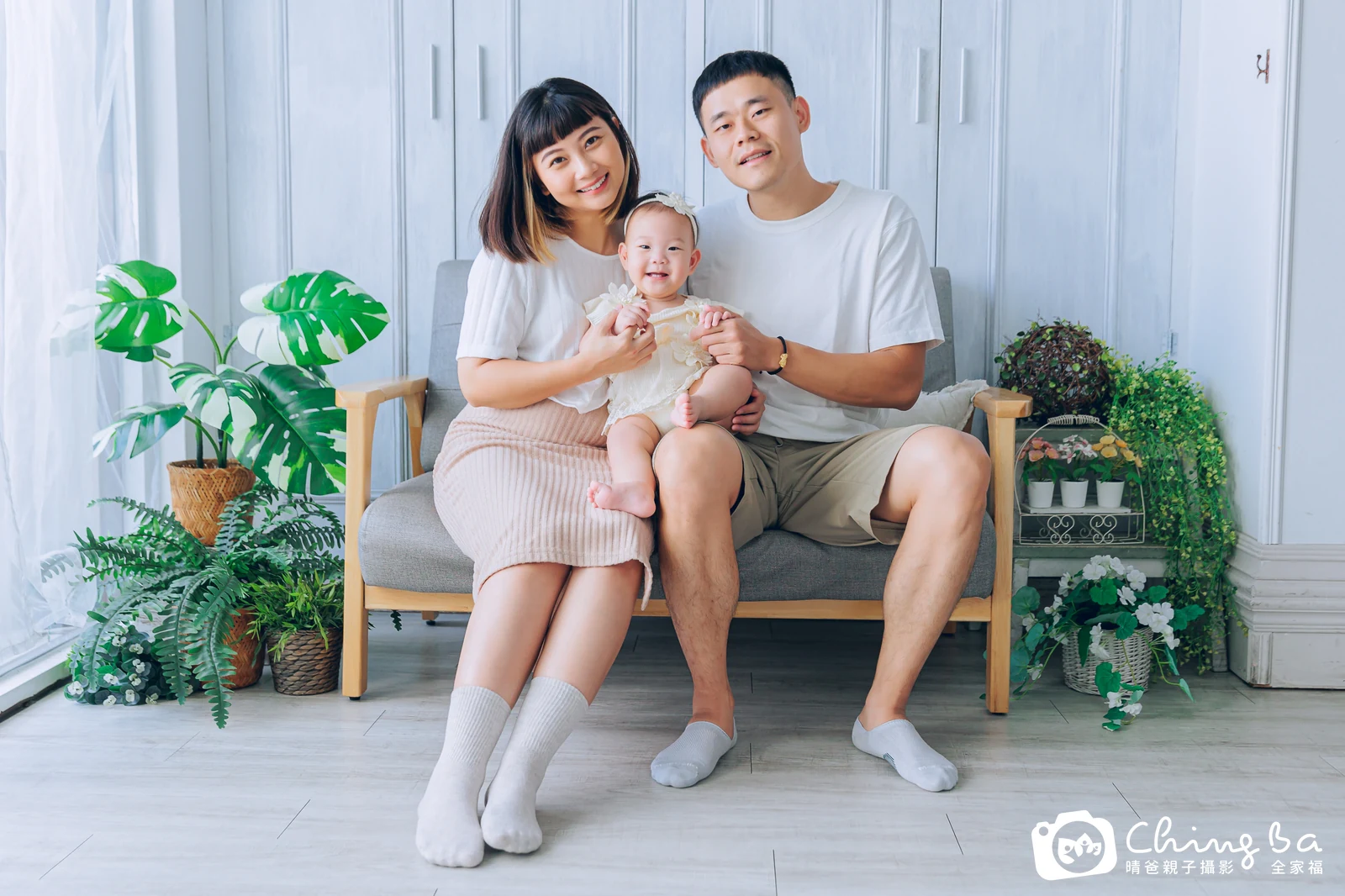 薯餅 1 歲寶貝 台中小家庭抓周紀念照｜晴爸親子攝影