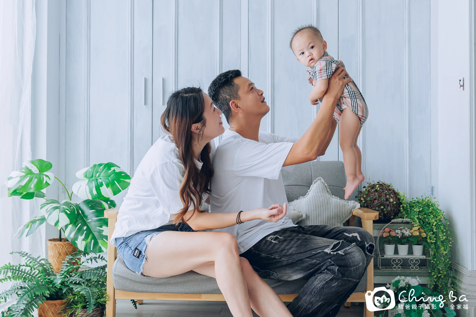 安估 1 歲寶貝 台中小家庭抓周紀念照｜晴爸親子攝影