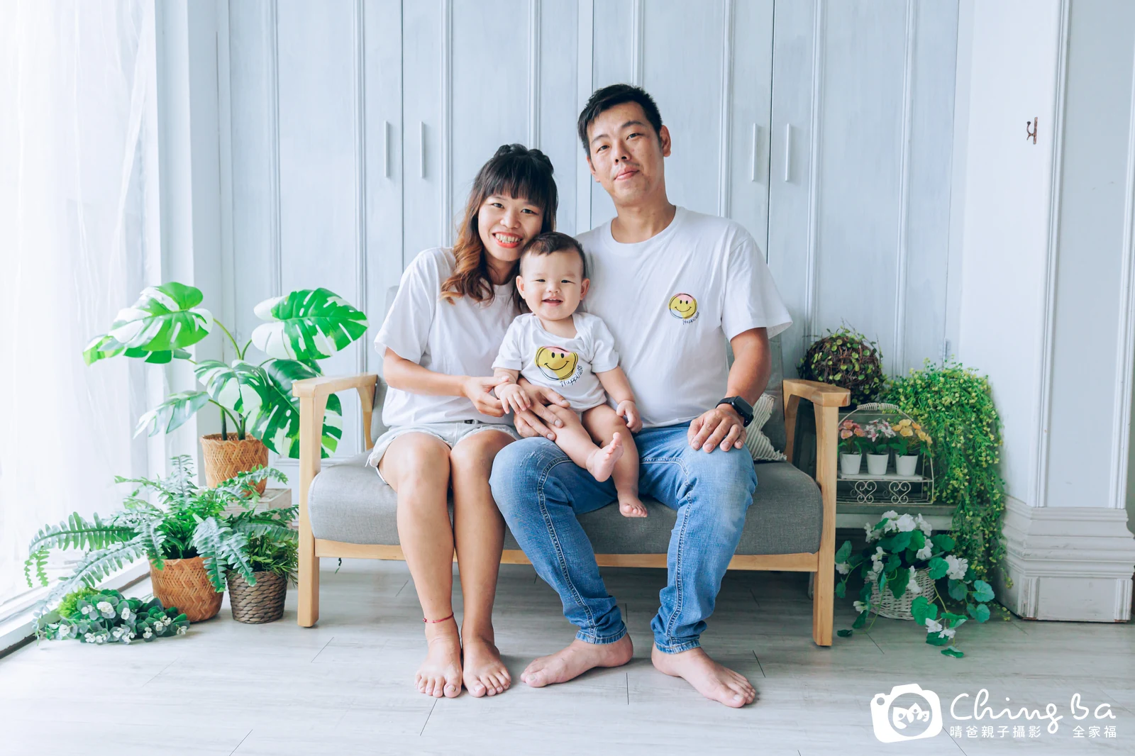 暟暟的台中小家庭抓周拍攝現場
