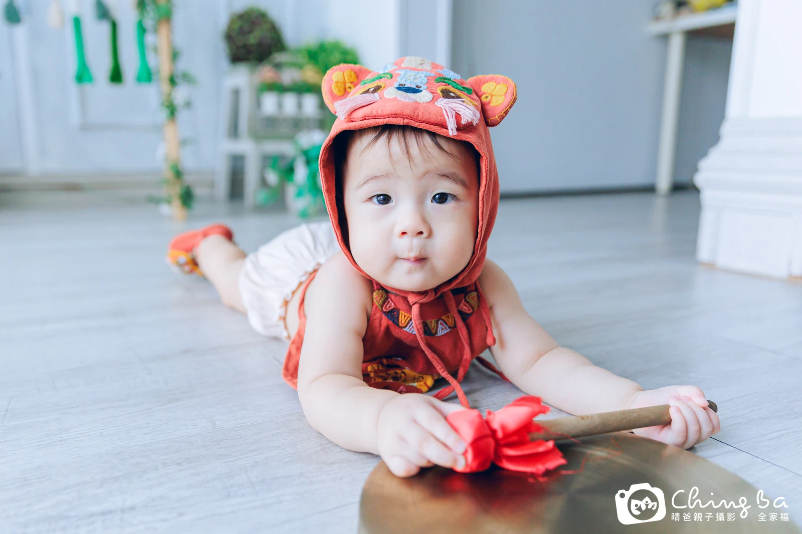 小貝果的抓周時光——晴爸親子攝影