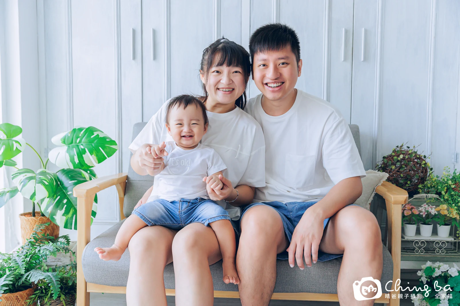 安安的台中小家庭抓周拍攝現場