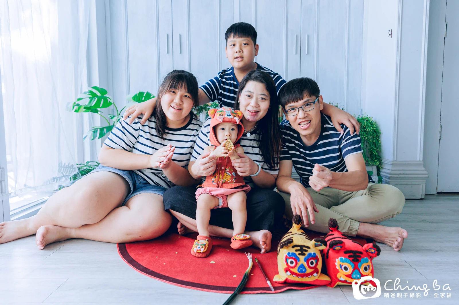 樂寶的台中小家庭抓周拍攝現場