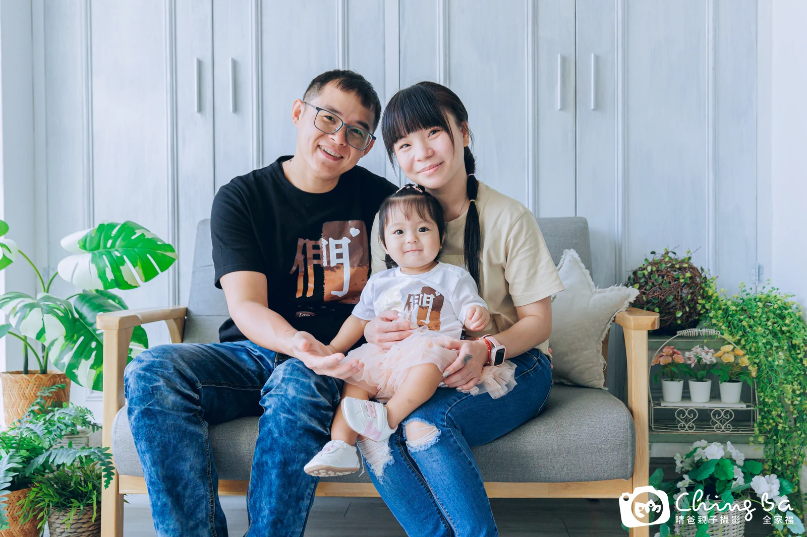 小飯糰 約 1 歲寶貝 台中小家庭抓周紀念照｜晴爸親子攝影