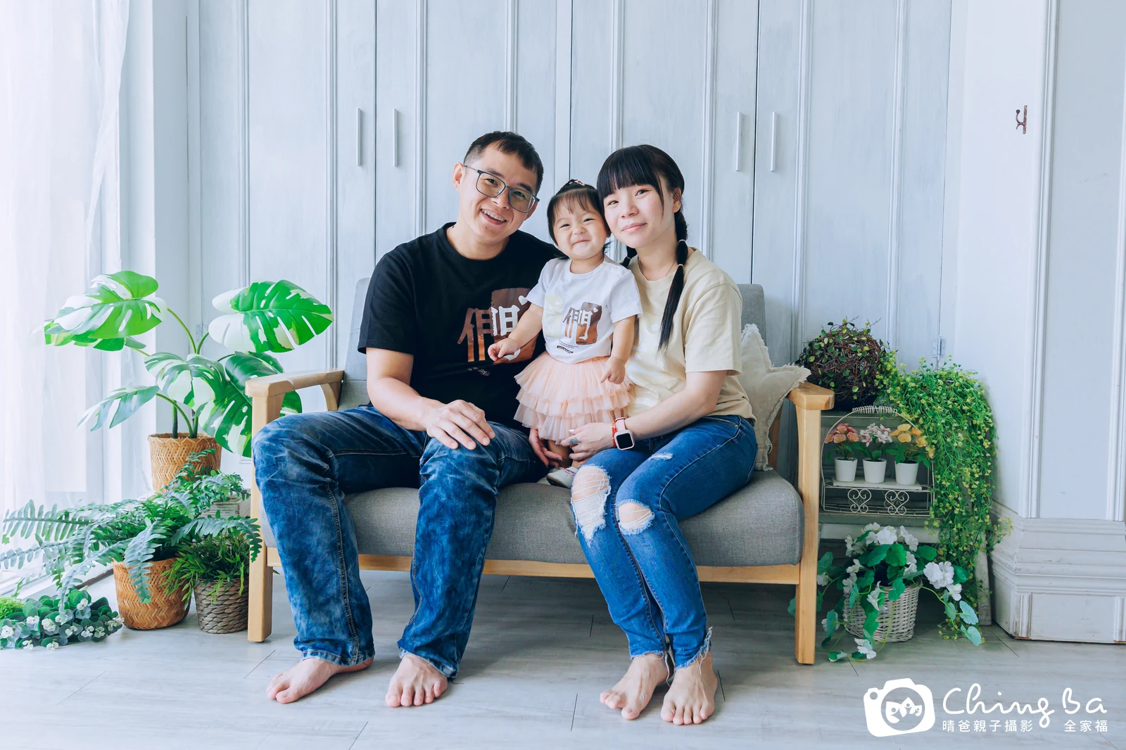 小飯糰的台中小家庭抓周拍攝現場