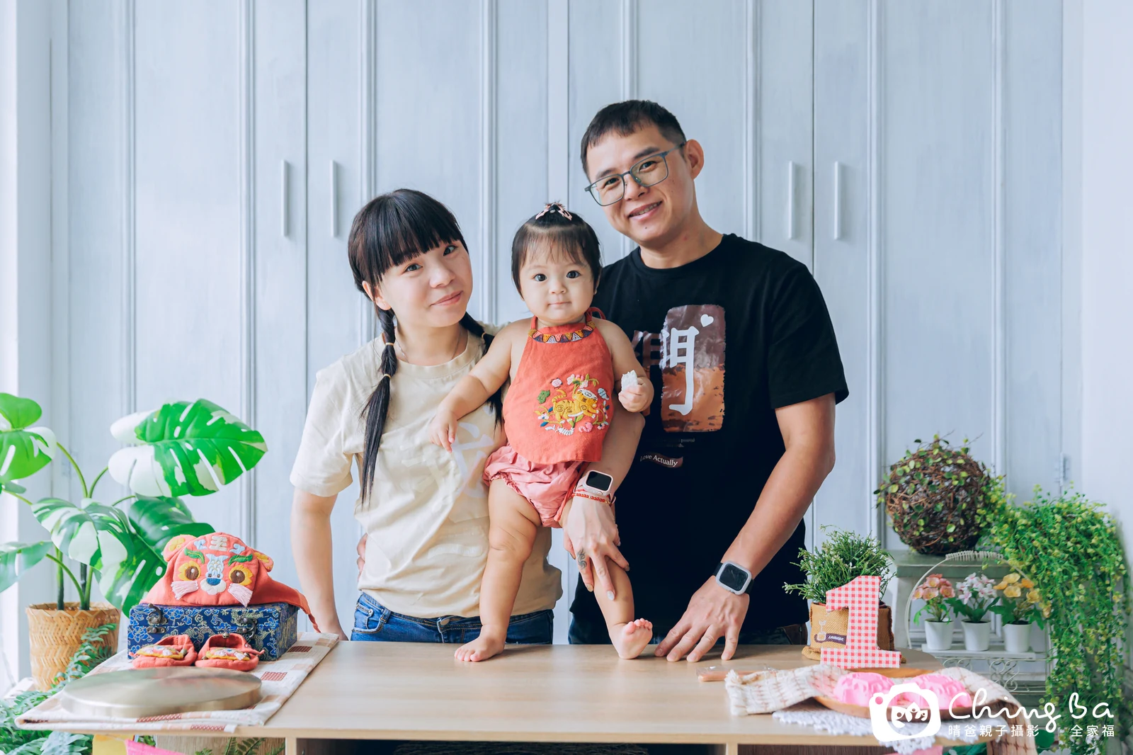 小飯糰的抓周時光——晴爸親子攝影