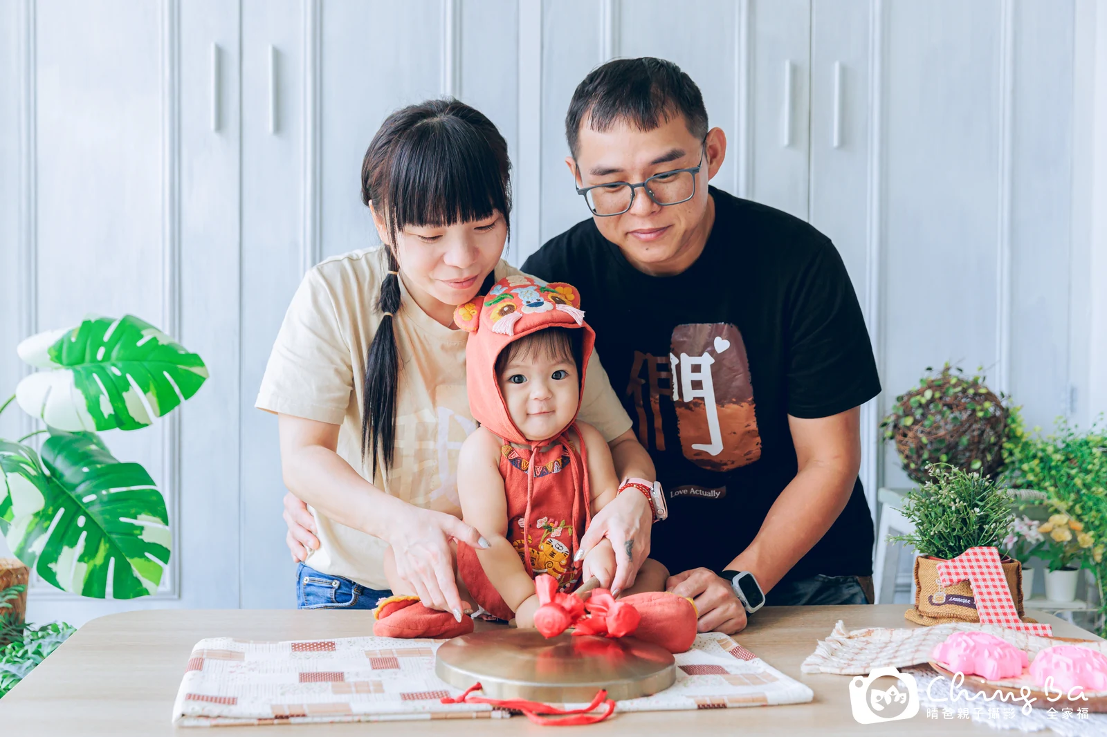 小飯糰的抓周時光——晴爸親子攝影