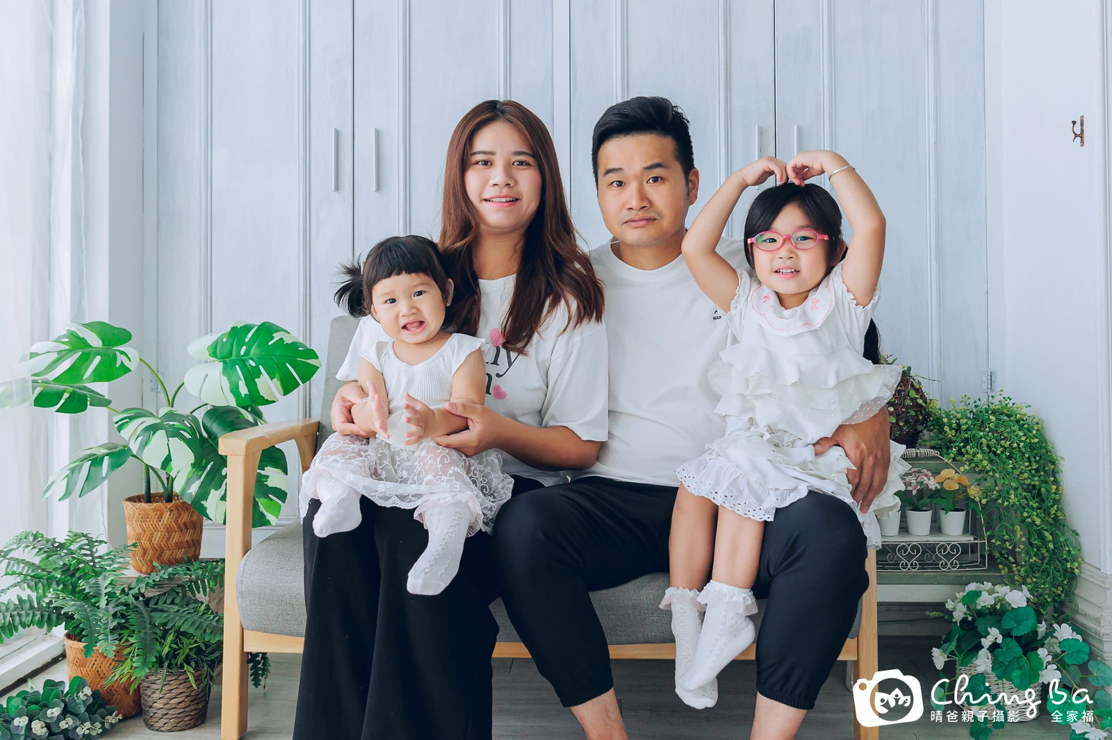 芸的台中小家庭抓周拍攝現場