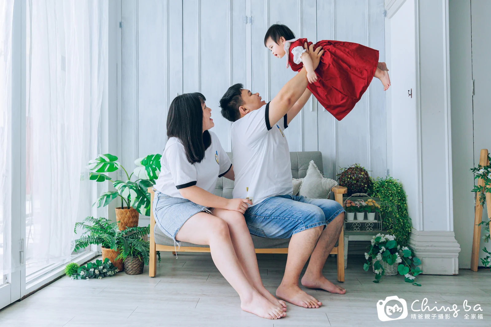 小如 1 歲寶貝 台中小家庭抓周紀念照｜晴爸親子攝影