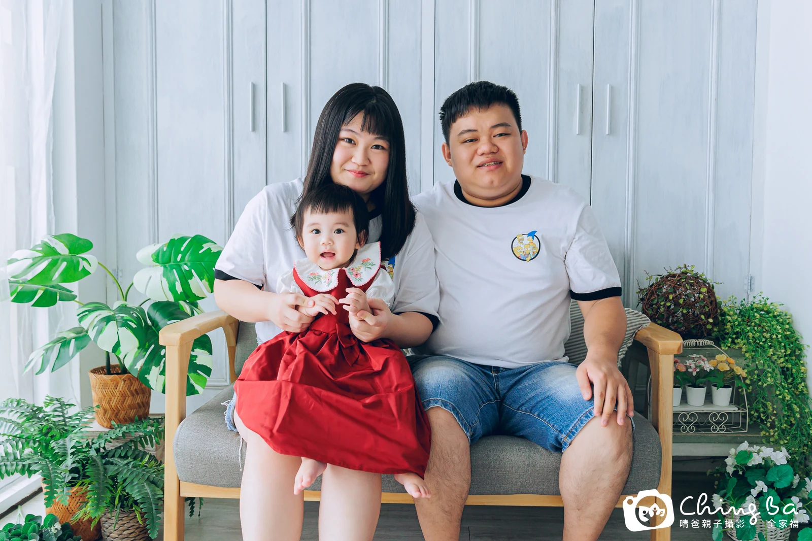 小如的台中小家庭抓周拍攝現場