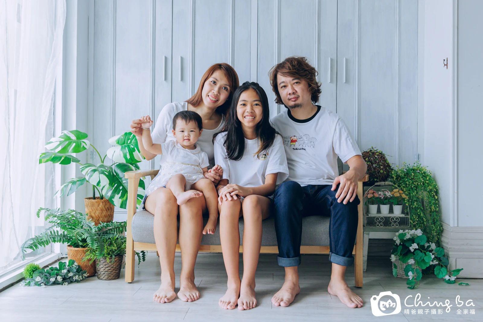 嫙嫙的台中小家庭抓周拍攝現場
