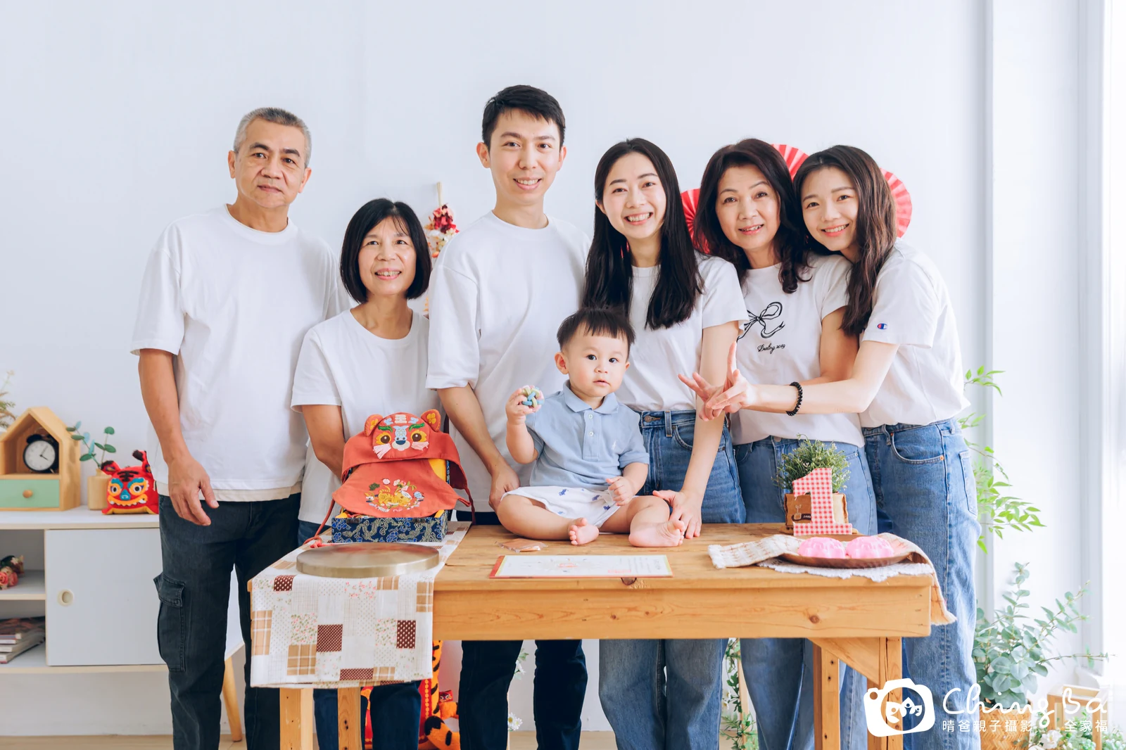 謙謙的抓周時光——晴爸親子攝影