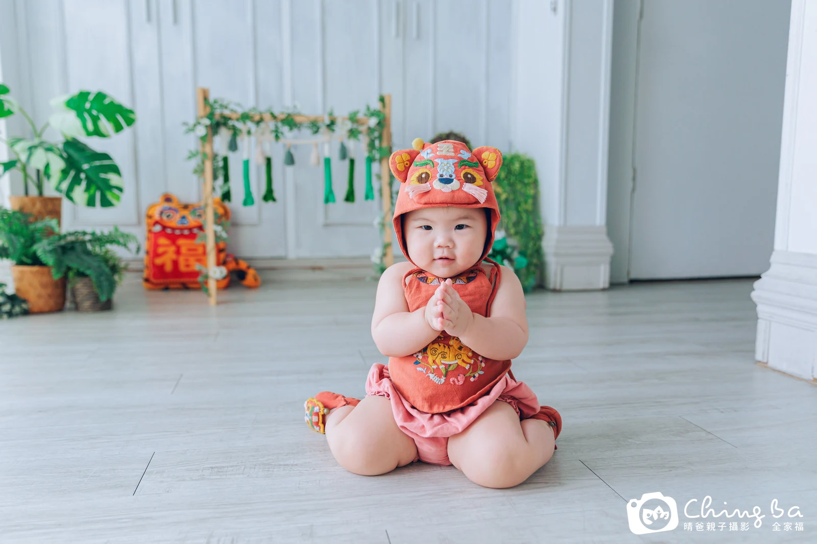 小美的台中小家庭抓周拍攝現場
