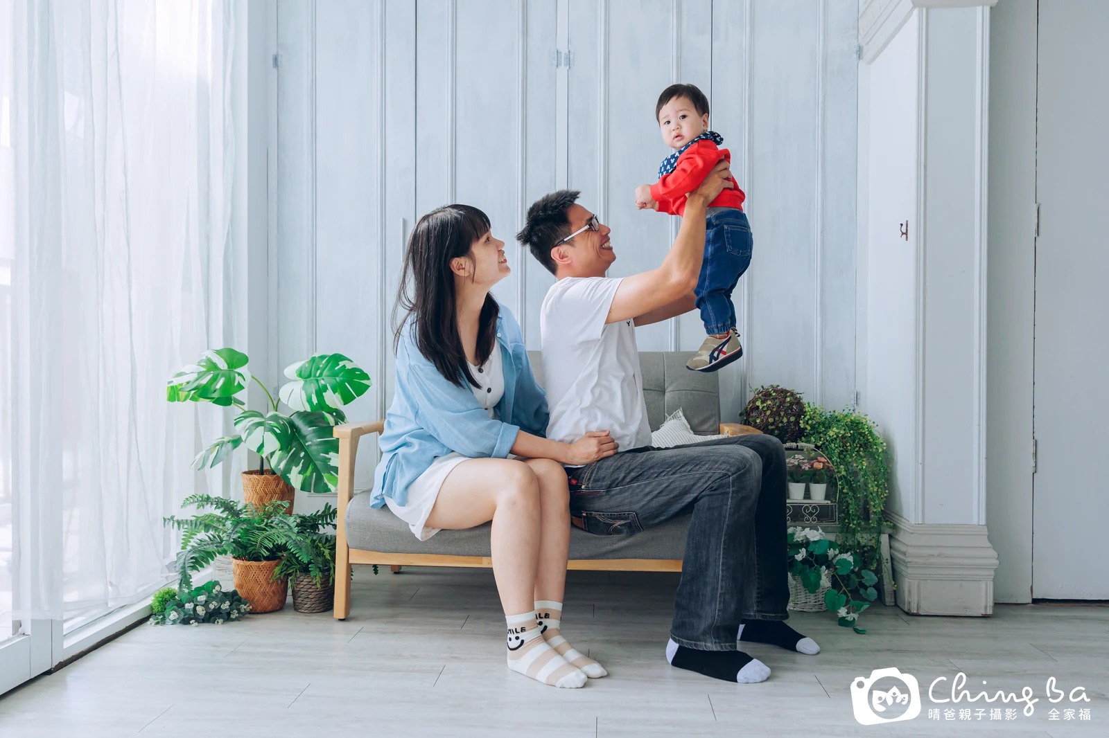 阿寓 1 歲寶貝 台中小家庭抓周紀念照｜晴爸親子攝影