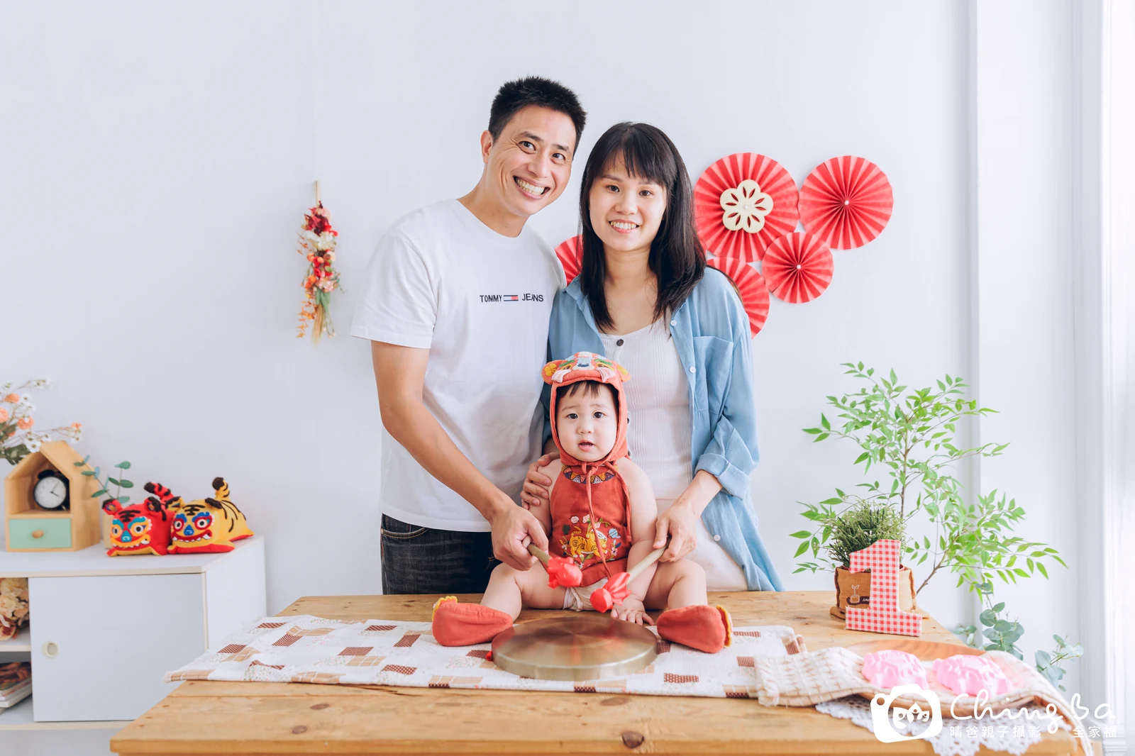 阿寓在台中拍小家庭抓周的珍貴一刻
