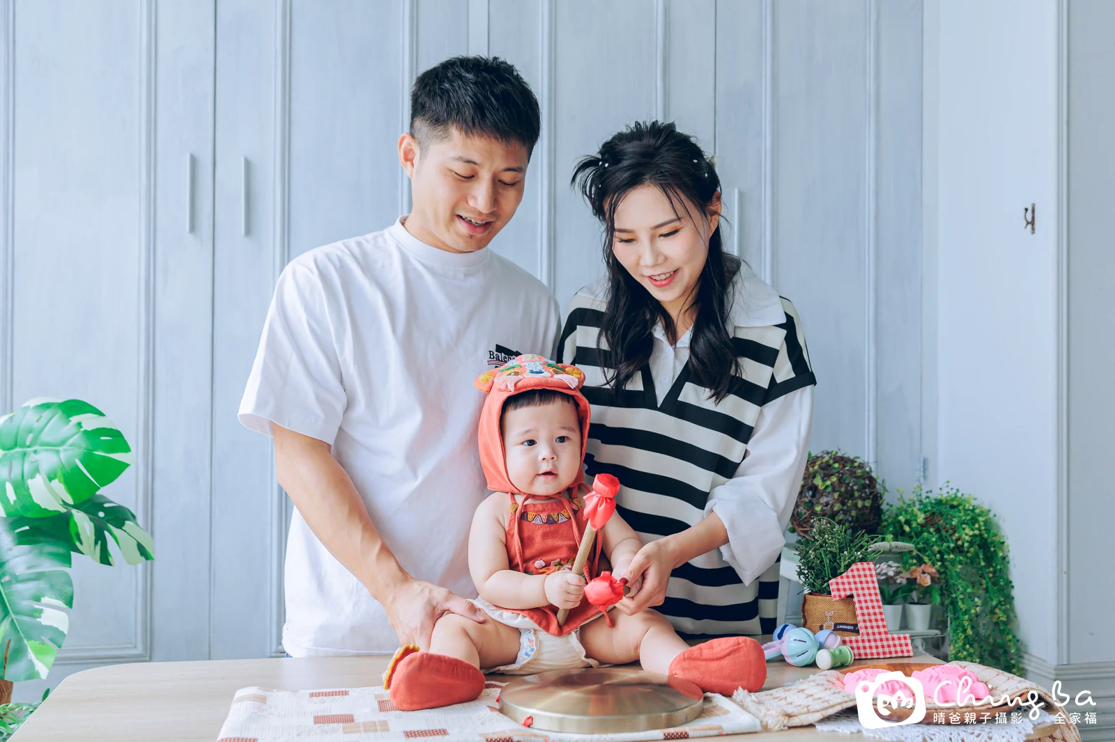 澄澄的抓周時光——晴爸親子攝影
