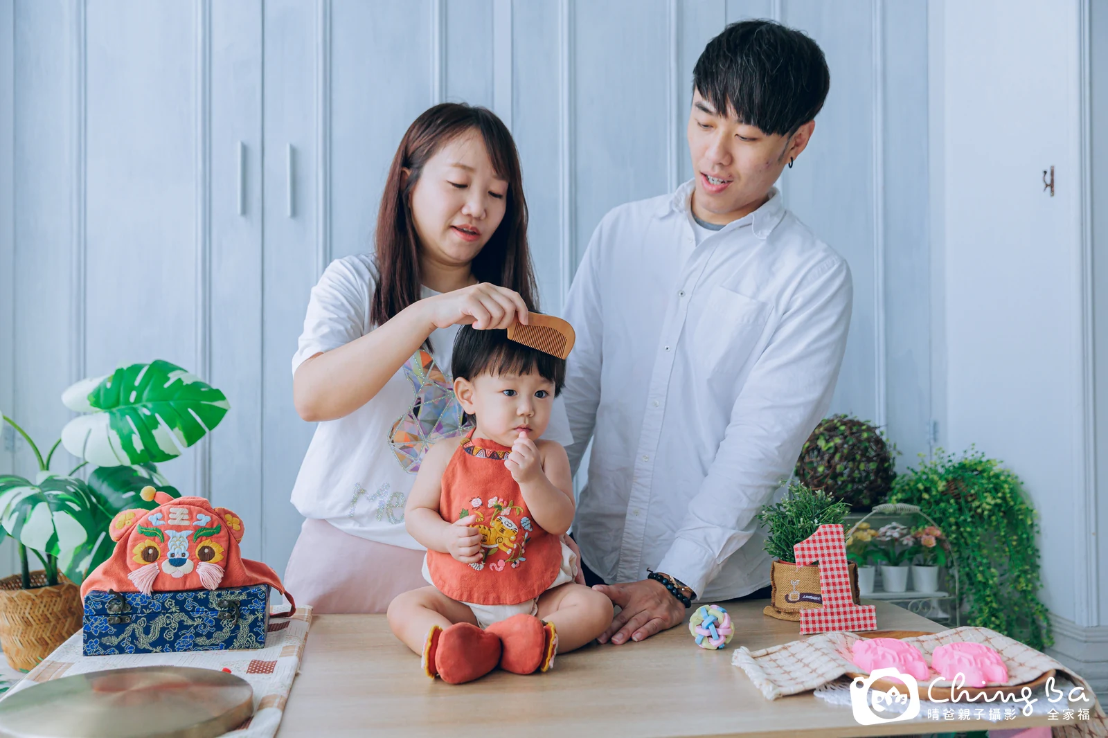 豪豪的抓周時光——晴爸親子攝影