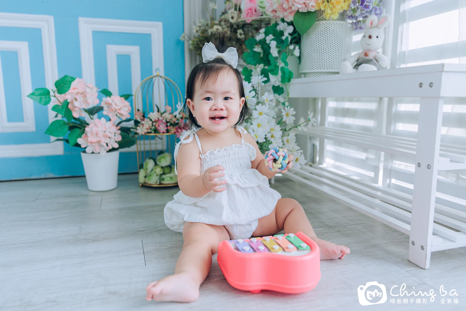 11 個月寶貝的Nana拍抓周，2 大 2 小的周歲紀念