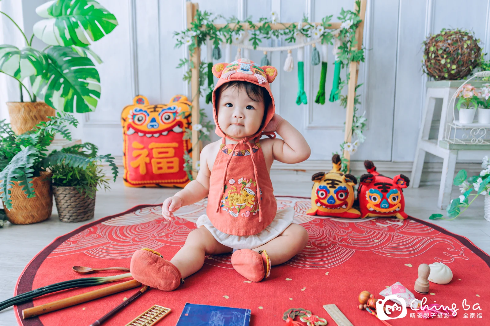 麻糬的抓周時光——晴爸親子攝影