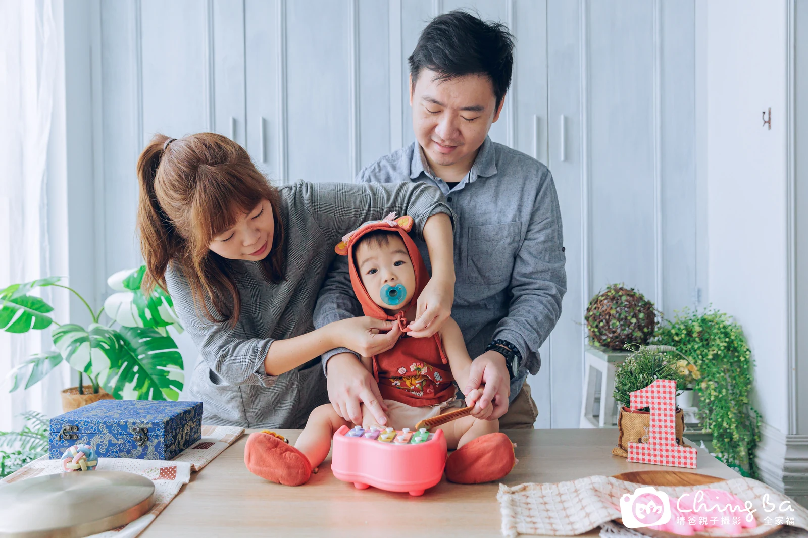 兔寶的抓周時光——晴爸親子攝影
