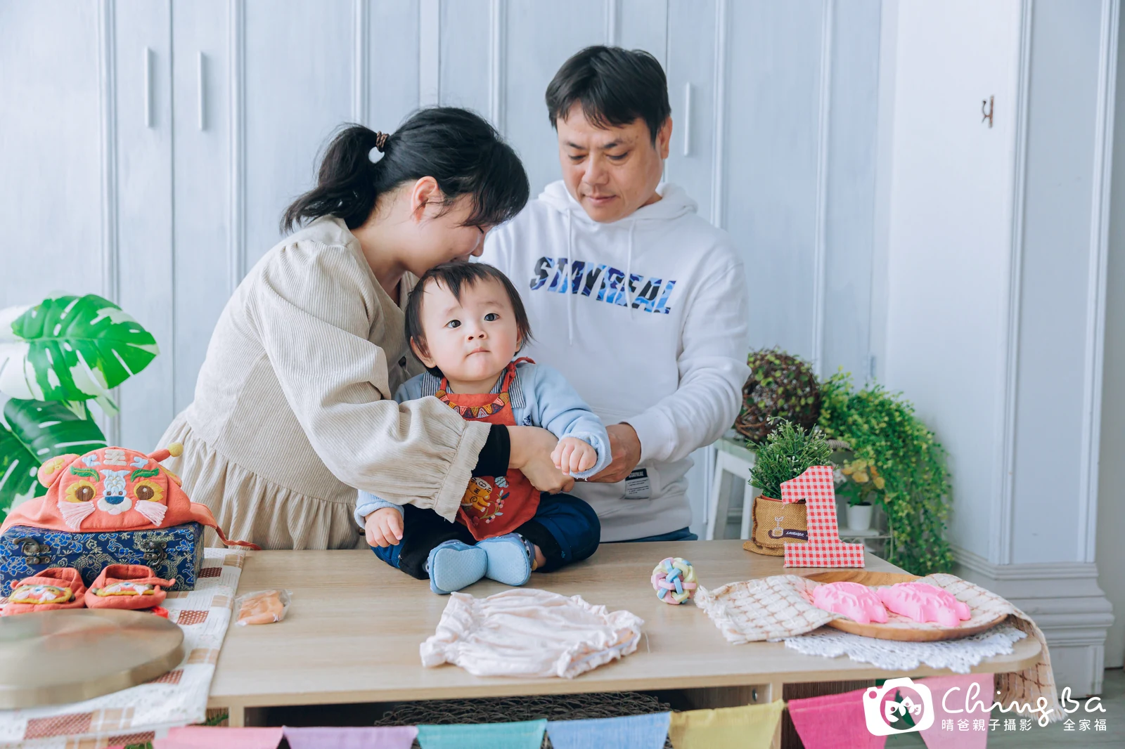 小米菓的抓周時光——晴爸親子攝影