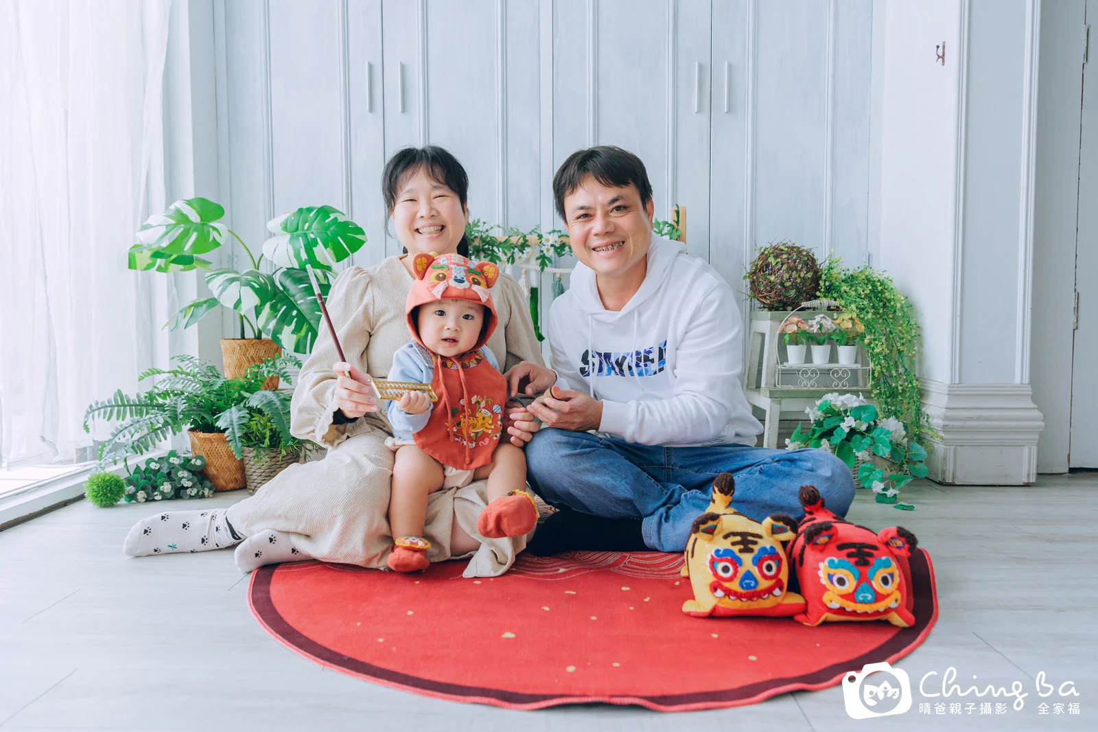小米菓在台中拍小家庭抓周的珍貴一刻